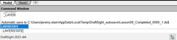 DraftSight Command Line