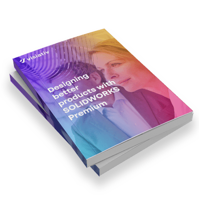 Ebook - designing better products with SOLIDWORKS Premium - mockup square 1000px