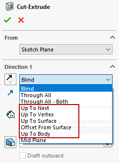 5. Meer End Conditie mogelijkheden voor Cut-Features op Assembly niveau (Afbeelding 2)