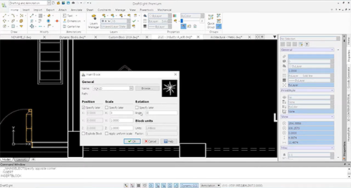 DraftSight Premium - Custom Blocks - 500px