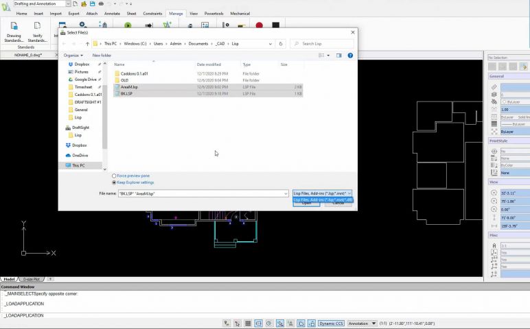 DraftSight functies - LISP automation