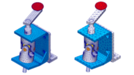 2 blended curvature-based mesh