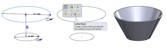 trechter solidworks sheetmetal