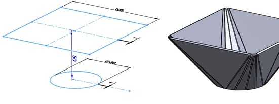 trechter solidworks bent