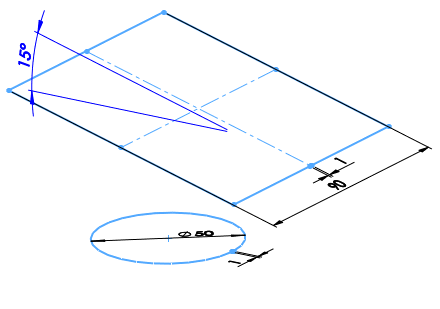 trechter solidworks bent