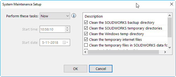 8b System Maintenance setup
