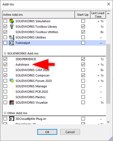Activeer autotrace