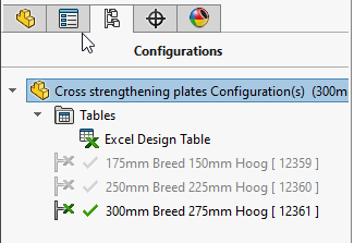 Configuraties van Connecting Element