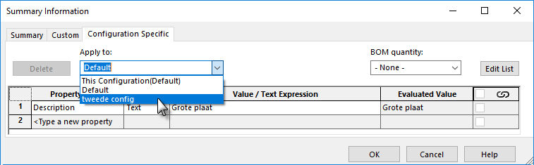 Configuration Custom Properties