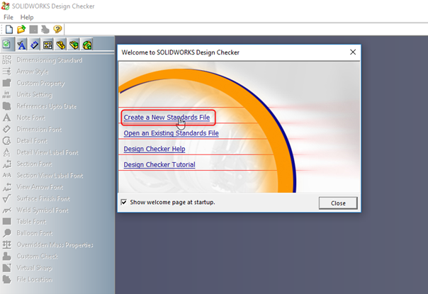 Create a New Standards File