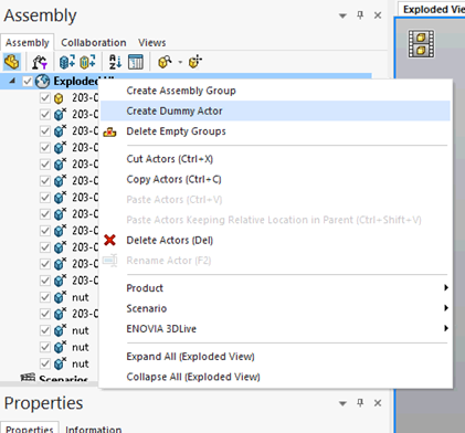 Create dummy actor