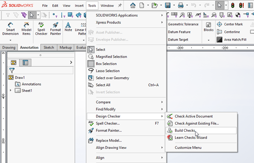 Design Checker Toolbar