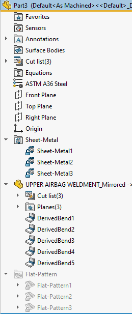 Mirror Part Component Sheet Metal