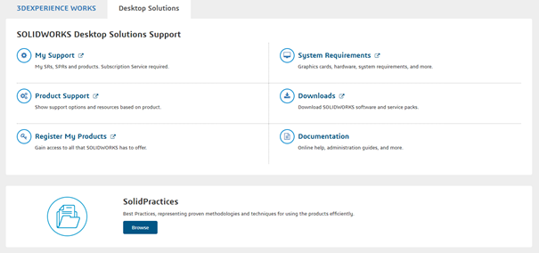 MySOLIDWORKS screenshot