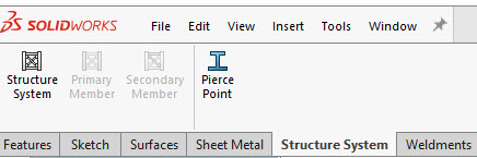 Stucture System command bar