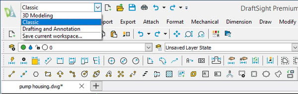 Wisselen tussen toolbars en command bars