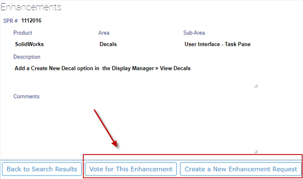 enhancement request