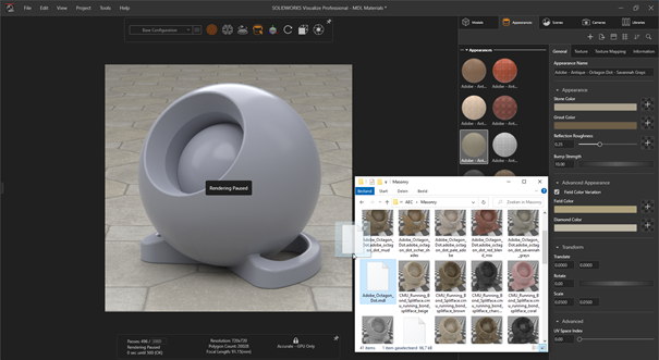rendering materials