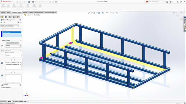 SOLIDWORKS 2024 - Structure system