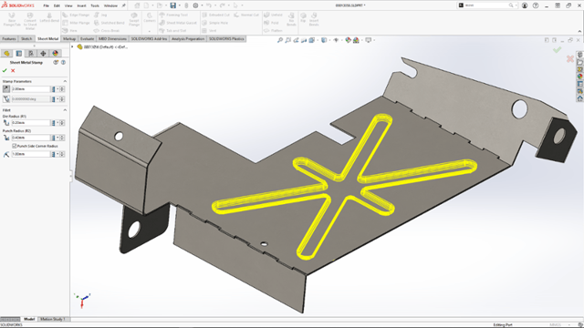 SOLIDWORKS 2024 - sheet metal